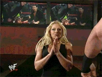 No Mercy 2000: Smugly enjoying her assault on Lita