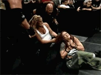 Heat 9th July 2000: Having fun choking Lita