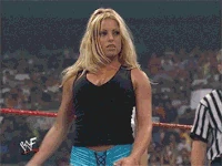 RAW 24th July 2000: A strap match is made between Trish and Lita, after Trish's attack on Lita earlier in the night...