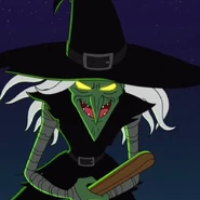 Mrs. Clune in her villainous disguise