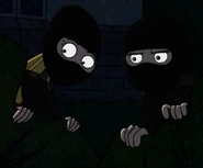 Amber in her villainous disguise alongside Dan