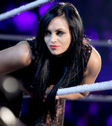 Aksana entering the ring