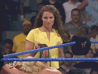 Smackdown 22nd June 2000: Stephanie hits Chris Jericho with her Women's Championship
