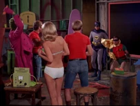 Batman and Robin attacks the henchies...