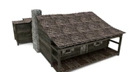 Model of the Allen Cabin featured in Evil Dead: Endless Nightmare, designed by Michael Lee.