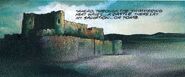 The castle, shrouded in a cloud of fog (Army of Darkness Movie Adaptation #1)