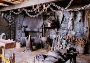 Interior of the Blacksmith's workshop (Army of Darkness)