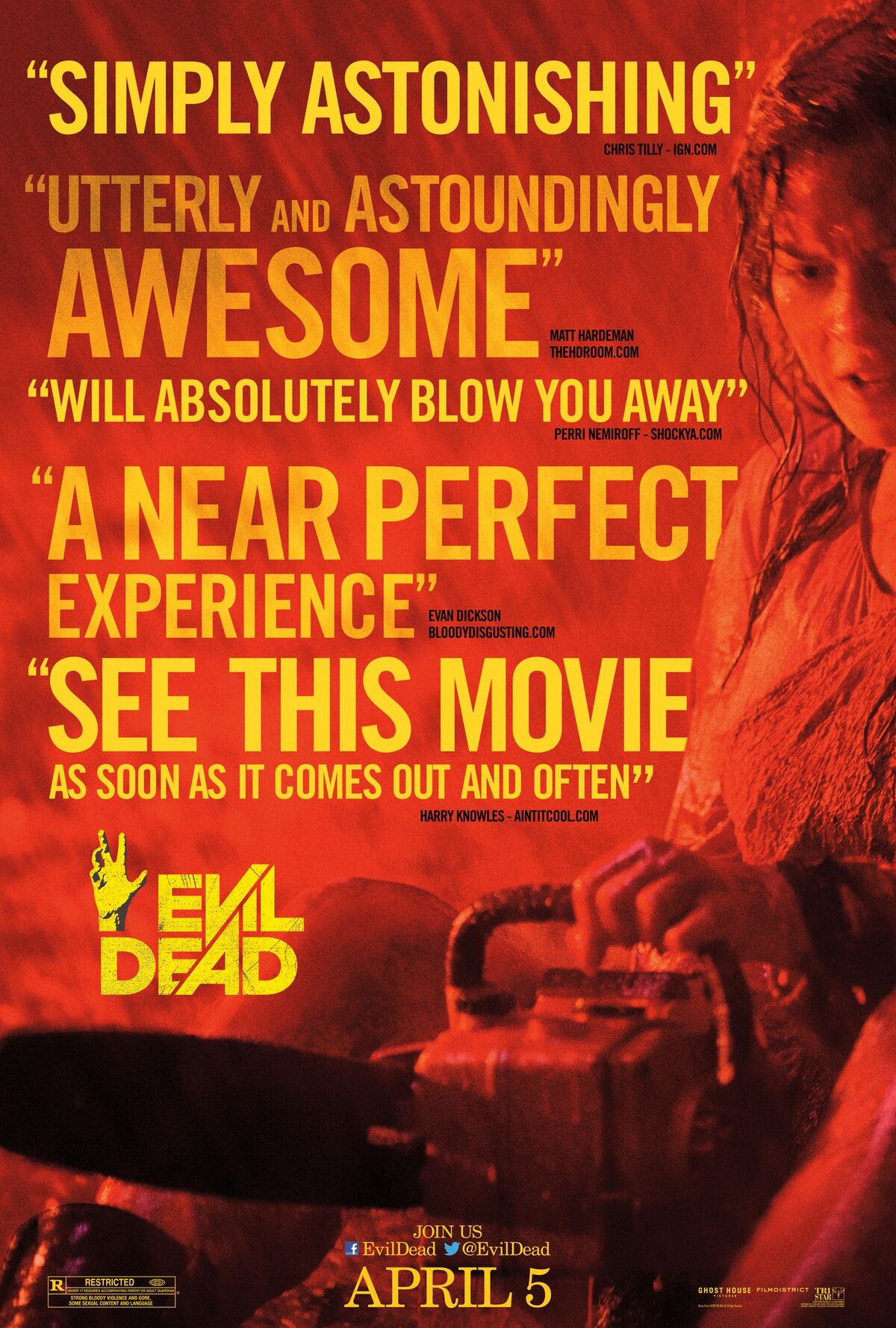 Evil Dead 2013, directed by Fede Alvarez