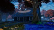 The Knowby cabin, as it appeared in Fortnite.