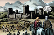 Arthur and Henry watch as their subjects leave the castle (Ash And The Army of Darkness #6)