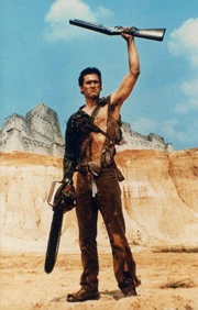 Now trapped in time, Ash's arrival in the Middle Ages was foretold centuries prior by the Necronomicon (Evil Dead II)