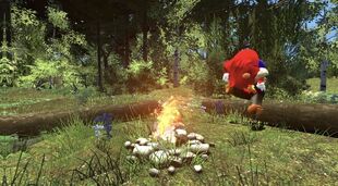 SMG3 being mauled by a Ugandan Knuckles in the Internet Graveyard.