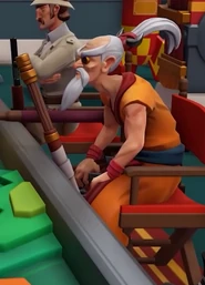 A now very old Jubei as he appears in The Red Ivan Gameplay Trailer for Evil Genuis 2: World Domination