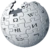 Wikipedia logo silver