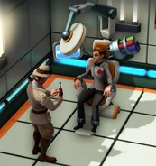 A Jane Steele being interrogated by Sir Daniel