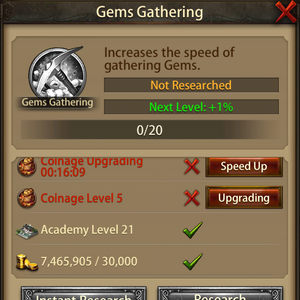 Gem Gathering Evony The King S Return Wiki Fandom