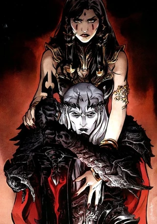 Elric mit seiner Ewigen Geliebten Cymoril