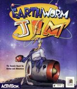 Jim on boxart for the PC version of the original game