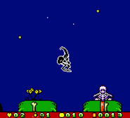 Jim getting knocked back by a skeleton, making me fall into a hole and lose 10 minutes of progress even though I nearly beat the level.