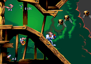 Swarms of killer wasps in the shipwreck (Sega CD version)