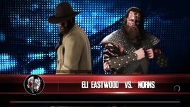 One example of a matchup screen between Eli Eastwood and Norns!