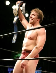 Wakefield after becoming the inaugural OWA World Champion.