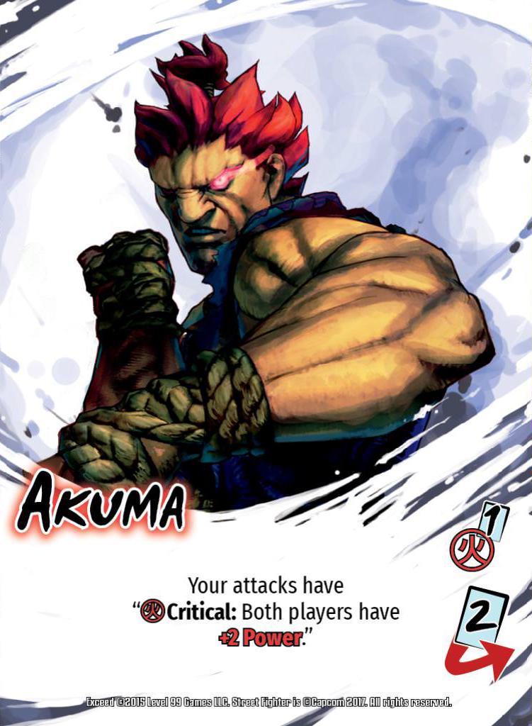 Akuma Street Fighter Greeting Card by Anggia Anindita