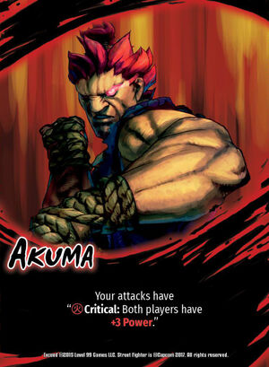 Akuma Street Fighter Greeting Card by Anggia Anindita