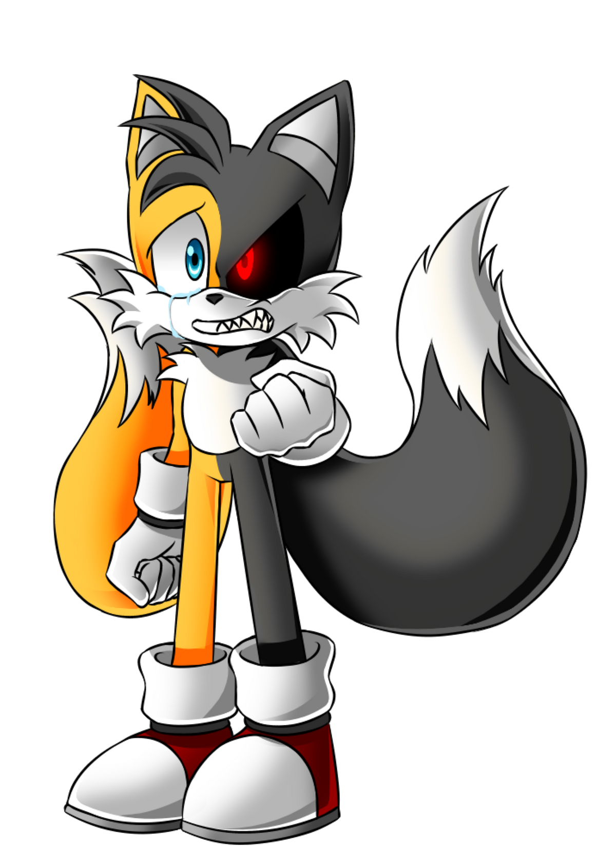 Sonic.exe end tails.exe (my version ╥﹏╥ ) Paint - Illustrations