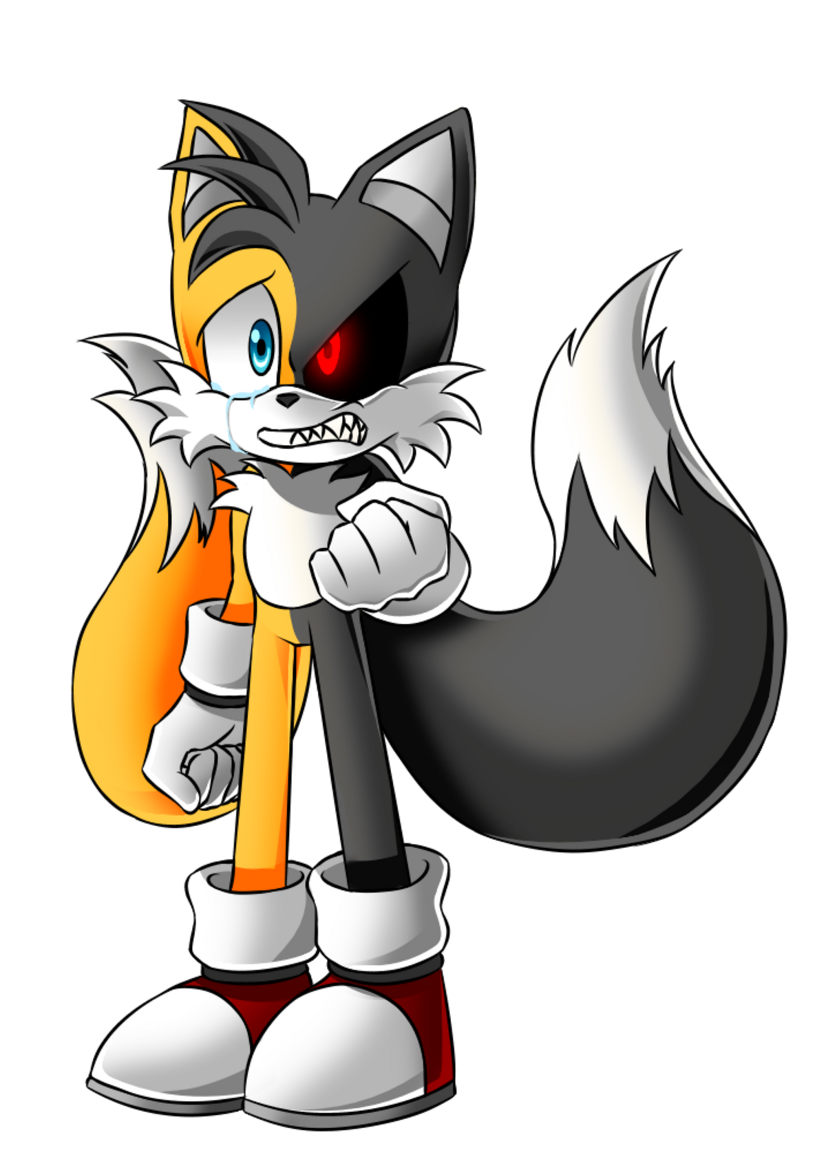 A cute version of tails.exe! (Artist is Sonic . E X E (Exetior) on  amminoapps) : r/milesprower