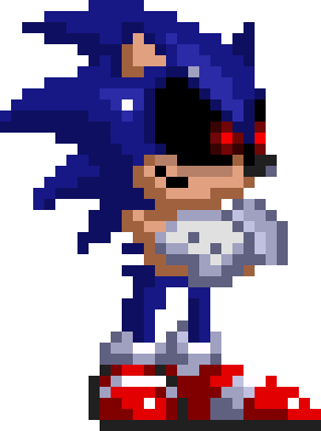 Sonic.EXE form 3 (Sonic EXE/Sally EXE animations) by GstarU on