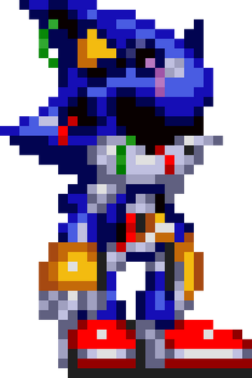 Loss on X: My attempt at making a Metal Sonic sprite for #SonicGalactic!  This was only a fun project, not an official sprite. Sonic and Tunnel  sprites not by me, obviously.  /