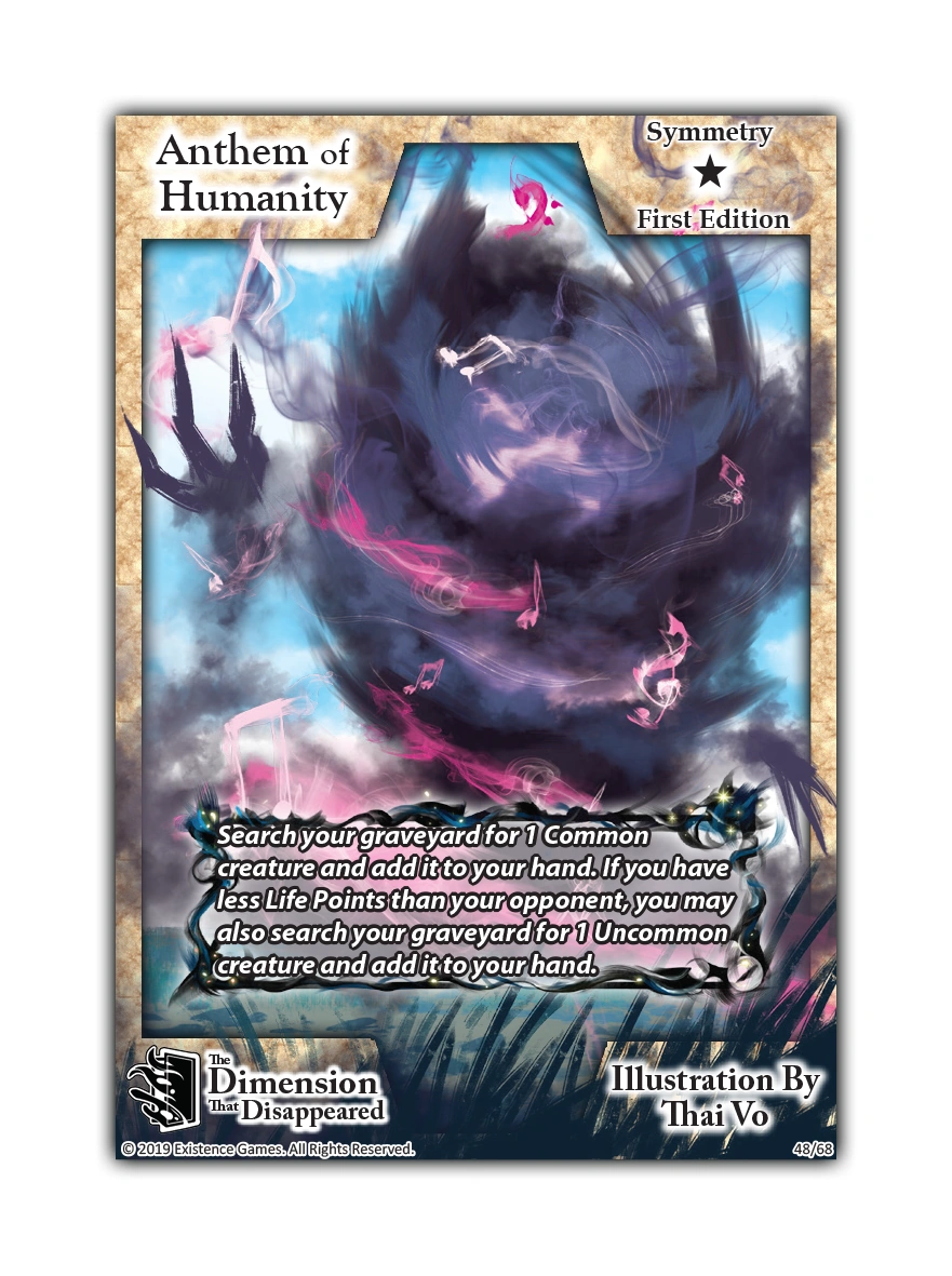 Anthem of Humanity Exodus Trading Card Game Wiki Fandom
