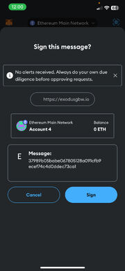 Mobile wallet connect sign