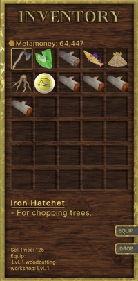 Inventory with executibles