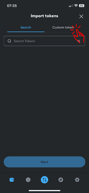 Metamask custom token