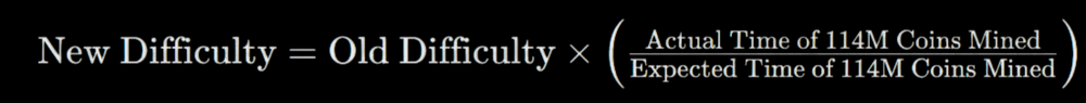 Rock difficulty Adjustment Formula