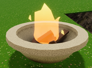Firepit with background