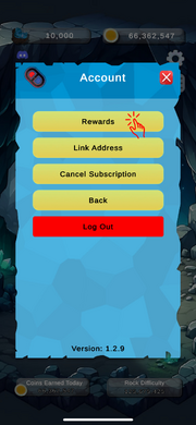 Mobile settings rewards