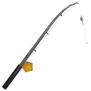 Golden fishing rod