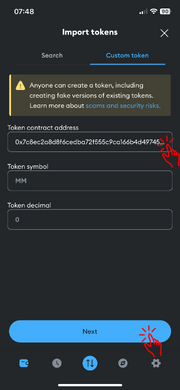 Metamask metamoney contract