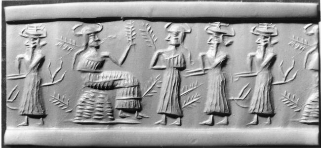 Mesopotamian - Cylinder Seal - Walters 42564 - Impression