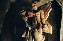 Merrin and the Pazuzu statue.