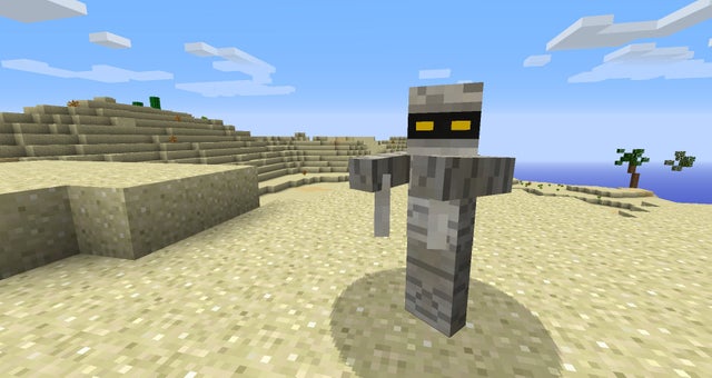 minecraft skeleton statue