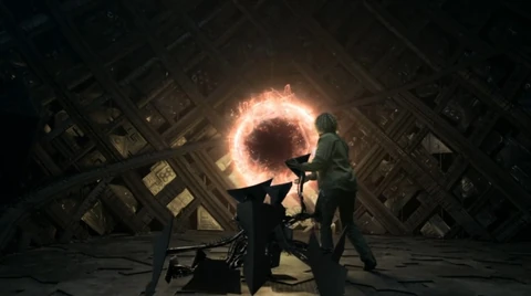 Dr. Okoye leads "Machine Miller" to the void bullet