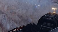 Hammurabi firing upon hyprid pods with its PDCs.