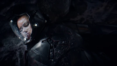 Bobbie Draper in her damaged suit