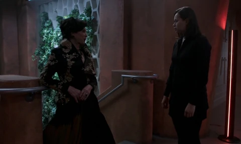 Avasarala and Draper after the banquet on Mars