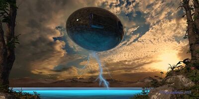 Elder Dropship (Art created by R.p. Callahan)