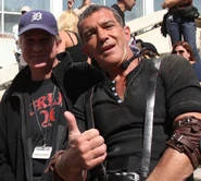On-set with Antonio Banderas